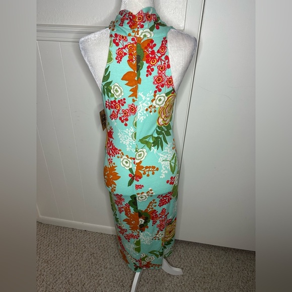 Ivy Jane Vibrant Floral Halter Dress size M new with tag - Picture 3 of 9